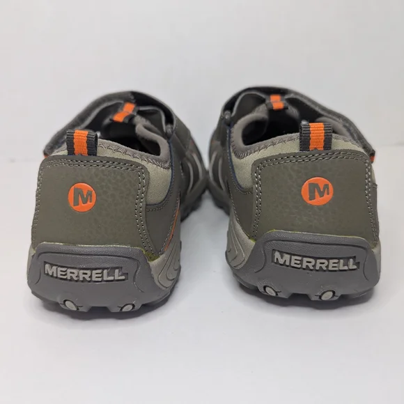 Merrell Hydro H2O Sandals Boy's Size 5 Gray & Orange - Picture 8 of 14